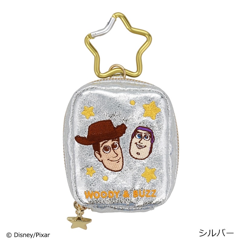 TOY STORY トイ・ストーリー カラビナ付きミニポーチ(シルバー): 通常