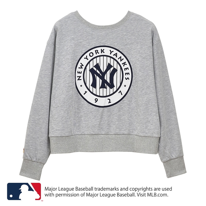 MLB 裏毛カーディガン ニューヨーク・ヤンキース(アッシュ