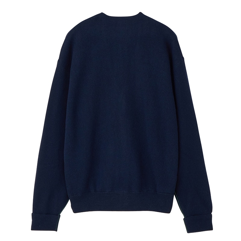 ラコステ Lacoste ネイビー カーディガン Vネック ラコステ LACOSTE 無縫製ニットVネックカーディガン （ネイビー