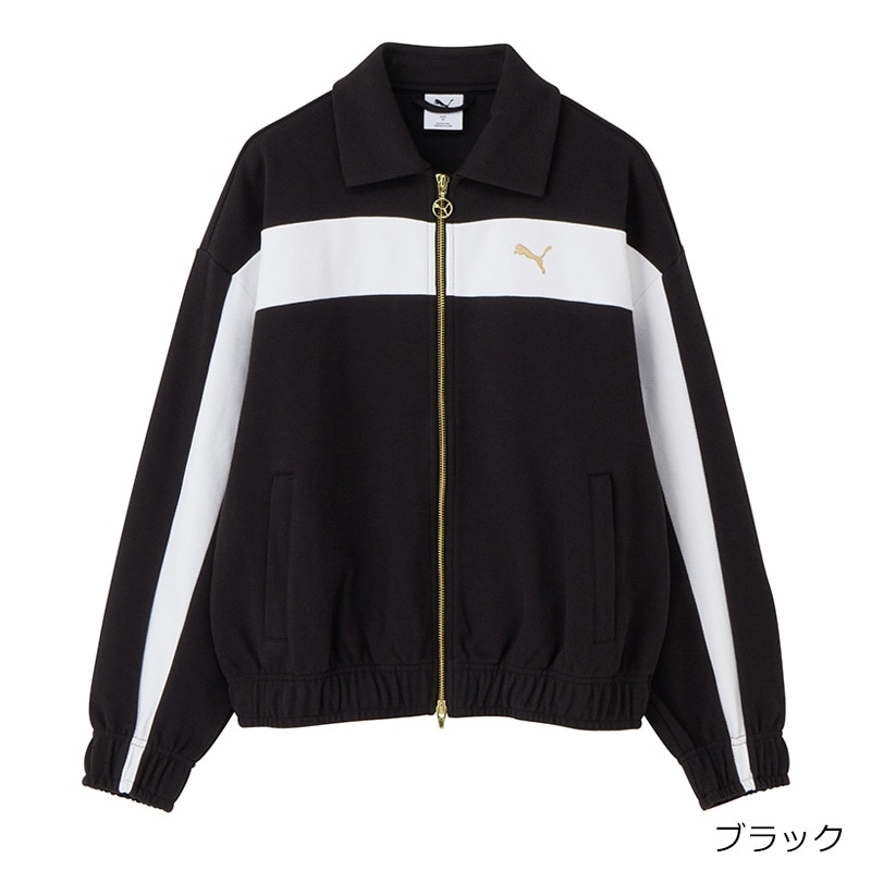 PUMA プーマ リラックスドトラックジャケット(ブラック): 通常