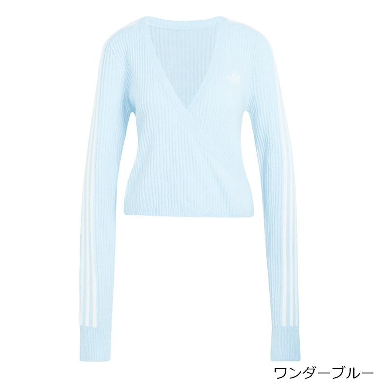 adidas アディダス BY JENNIE ニット ラップアラウンド カーディガン
