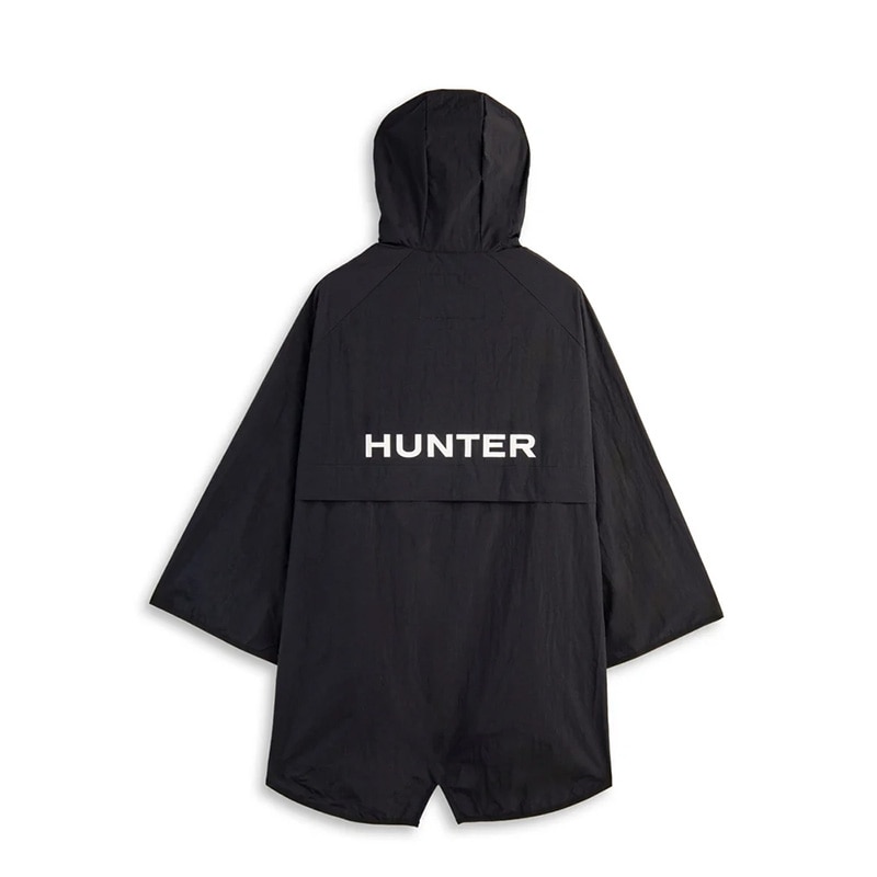 HUNTER ハンター ユニセックス トラベル ポンチョ(ブラック): 通常