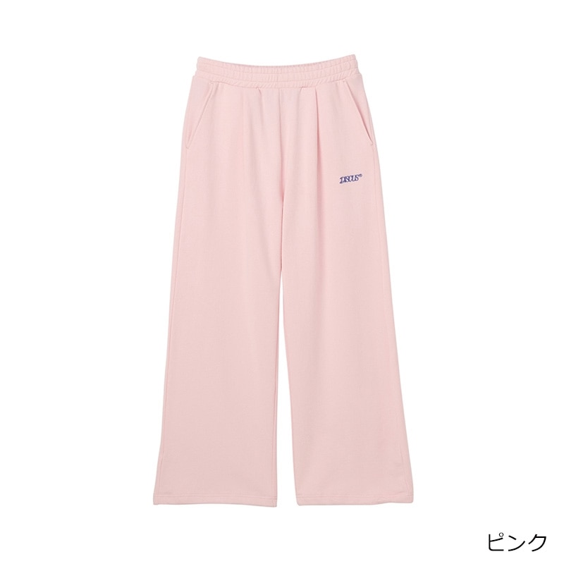 DISCUS ディスカス ワイドスウェットパンツ(ピンク): 通常| プラザ