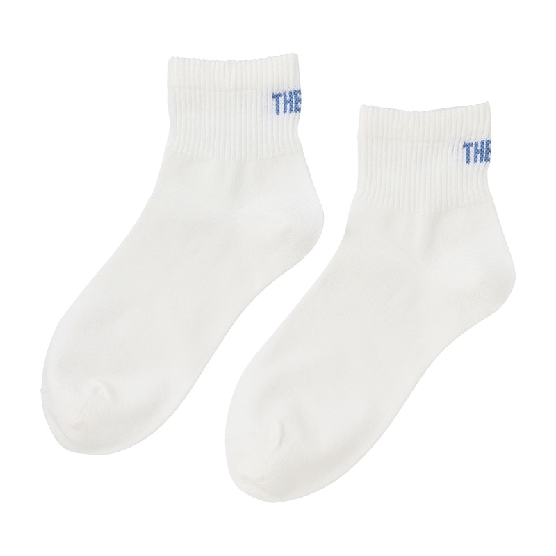 海外最新 PLAZA ONLINE プラザオンラインストア 通常| 2足セット(ホワイト/ブルー): クルーソックス SOX |THE STORE ウェア