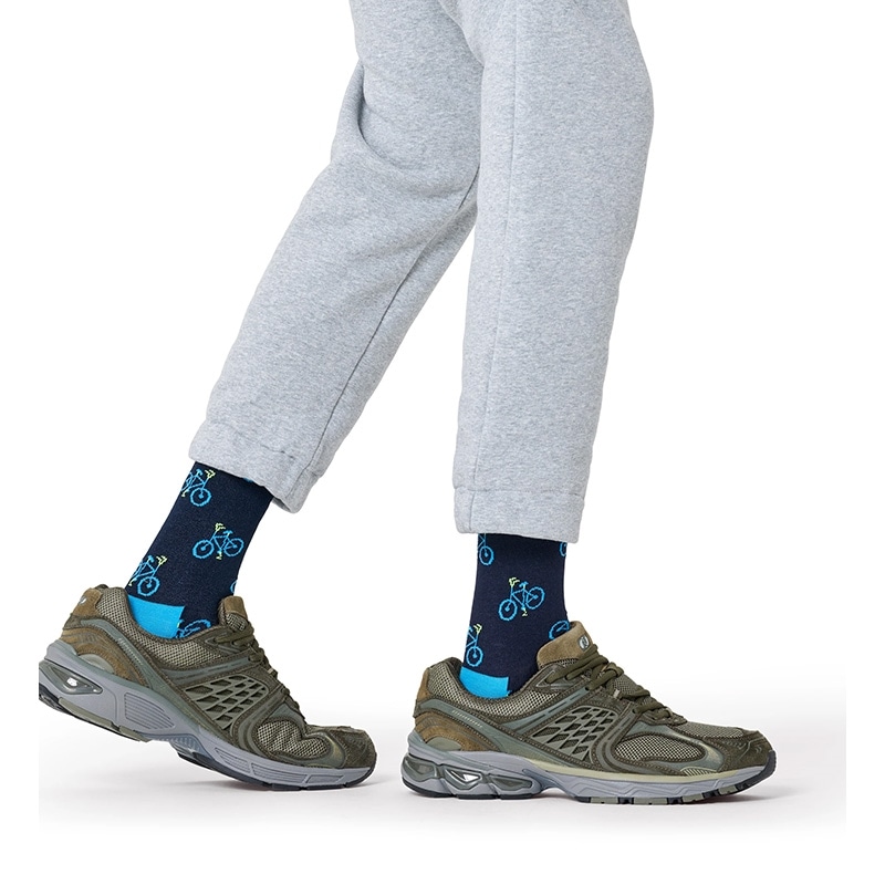 Happy Socks ハッピーソックス クルー丈ソックス バイク(23-25.5cm