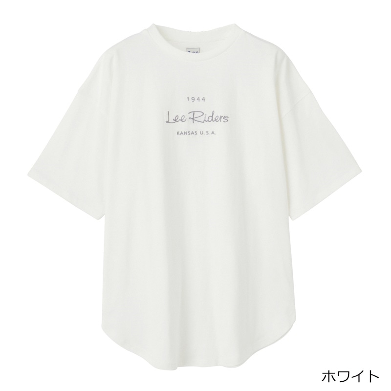 Lee リー ラウンドヘムTシャツ(ホワイト): 通常| プラザ Lee リー ラウンドヘムTシャツ(ホワイト): 通常| プラザ
