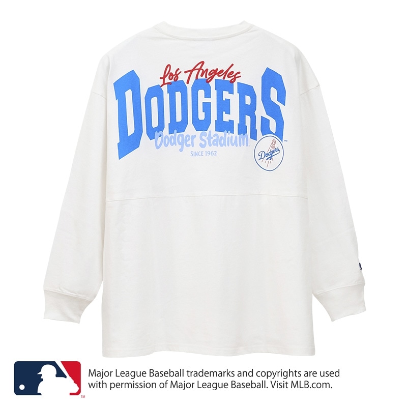 wt01 ロサンゼルス　ドジャース ロンＴ シャツ ロングスリーブ　XL MLB ロングスリーブTシャツ ロサンゼルス・ドジャース(ホワイト