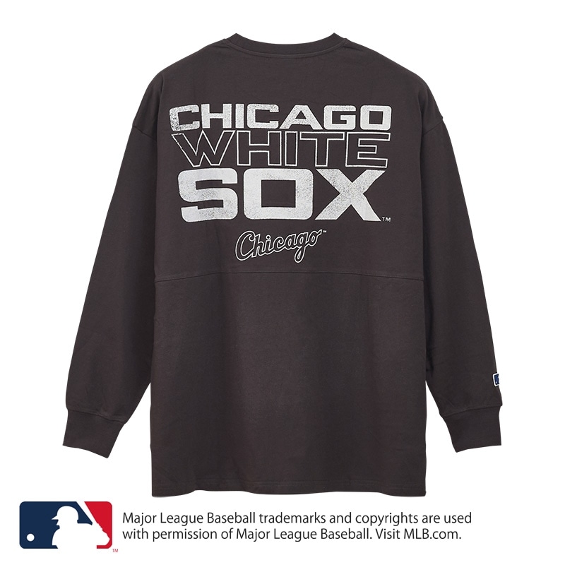 【値下】MLB ホワイトソックス　ゲームTシャツ　ユニフォーム 長袖L MLB ロングスリーブTシャツ シカゴ・ホワイトソックス(グレー