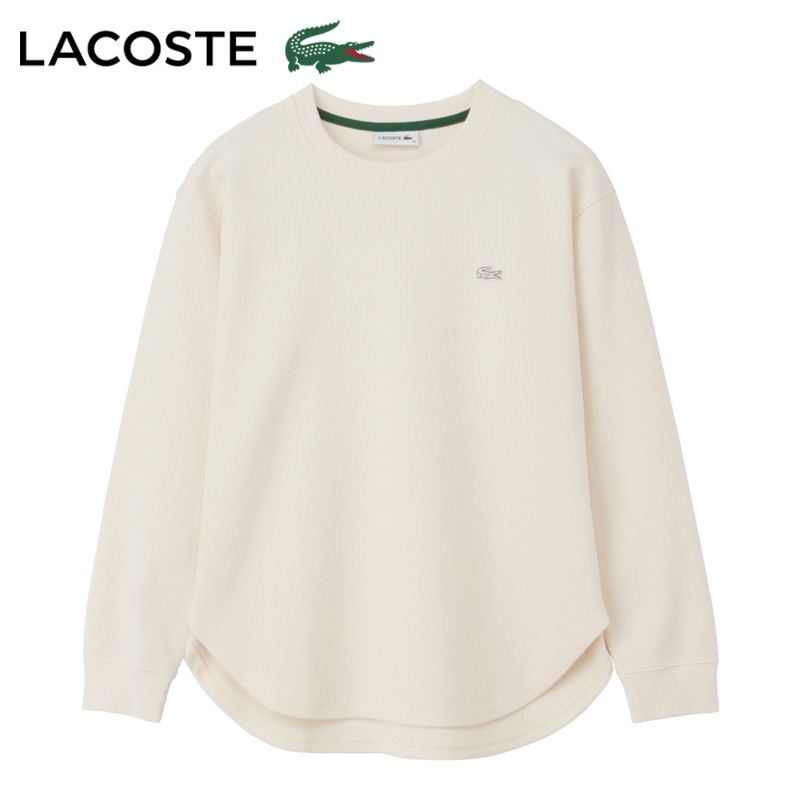 LACOSTE ラコステ ワッフルカットソー(ブラック): 通常| プラザ