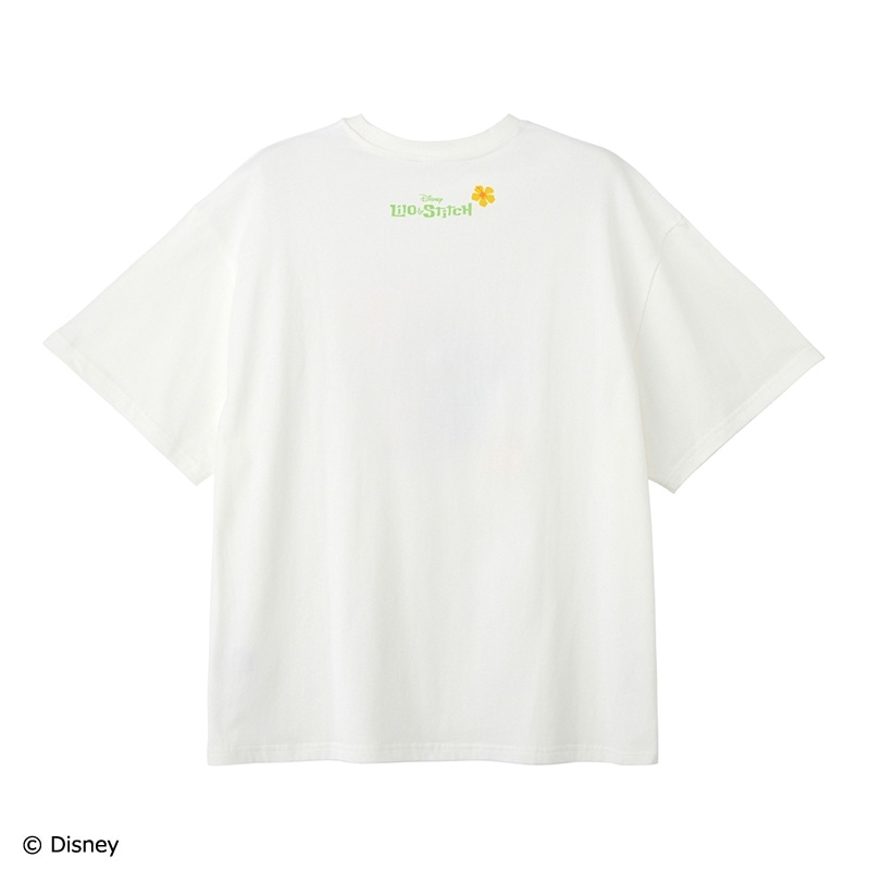 Disney（ディズニー）/ スティッチ Tシャツ オフホワイト (ビッグ