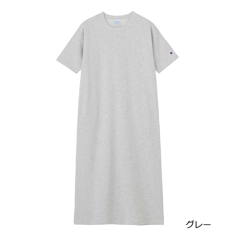 Champion チャンピオン ショートスリーブワンピース ドレス(グレー