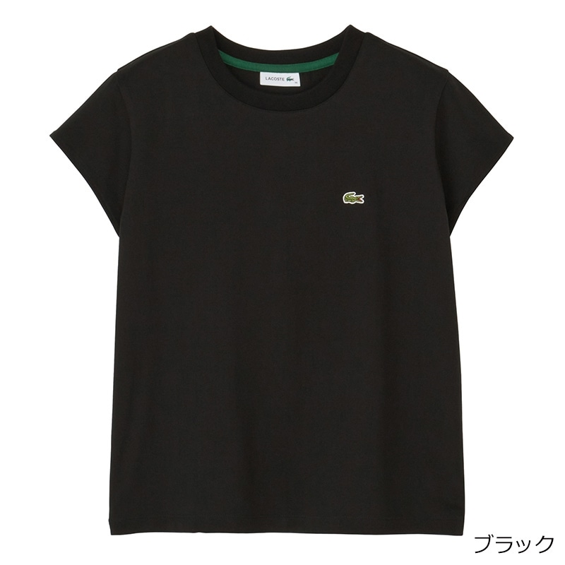 LACOSTE ラコステ フレア袖Tシャツ(ブラック): 通常| プラザオンライン