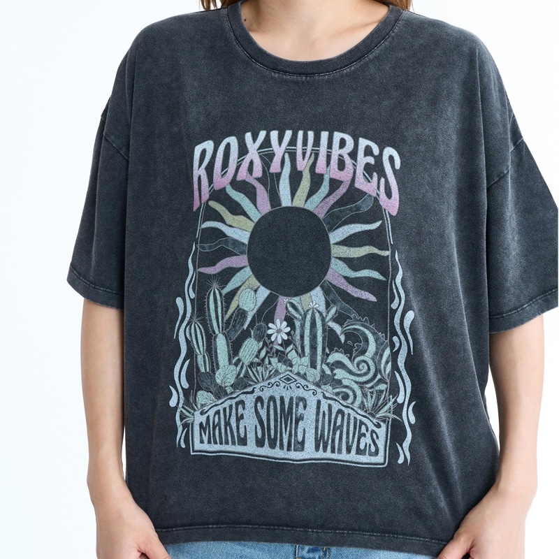 ROXY ロキシー ウィメンズ ROXY VIBES Tシャツ(ブラック): 通常