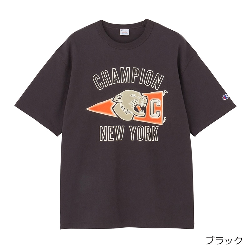 Champion チャンピオン プリントTシャツ(ブラック): 通常| プラザ