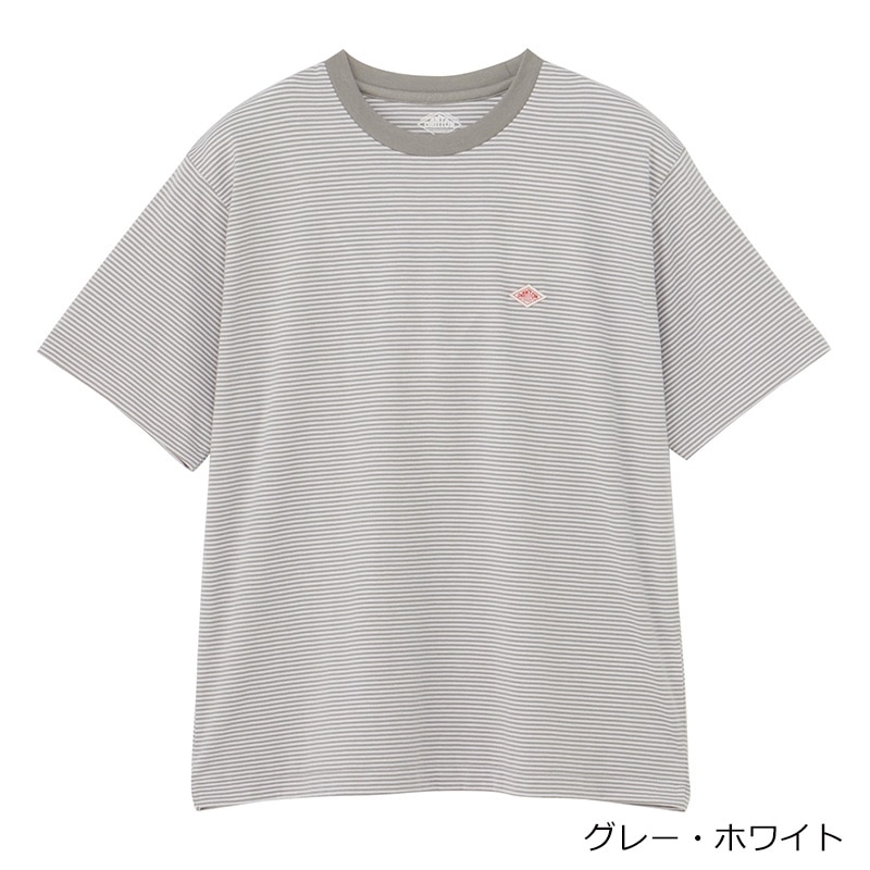 DANTON ダントン ボーダーTシャツ(グレー・ホワイト): 通常| プラザ