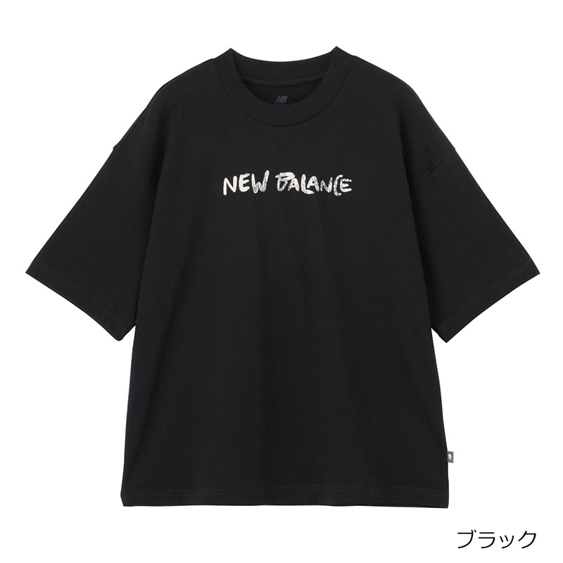 New Balance 黒 シャツ サイズ6 美品 New Balance ニューバランス フロントロゴTシャツ(ブラック): 通常