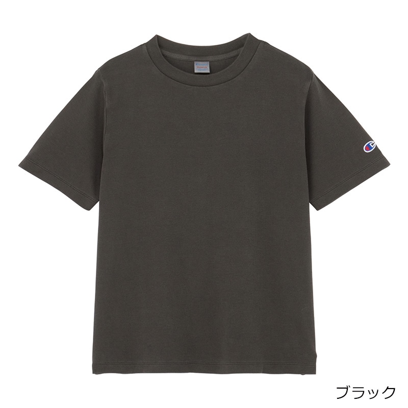 Champion チャンピオン ショートリブTシャツ(ブラック): 通常| プラザ