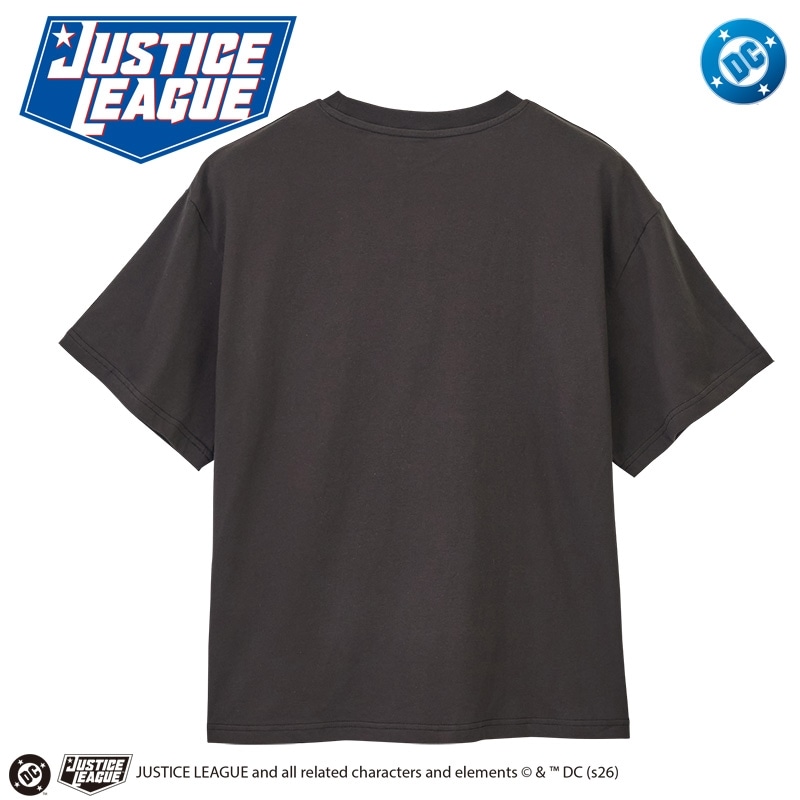 Justice League ジャスティス・リーグ Tシャツ チャコール (ワイド