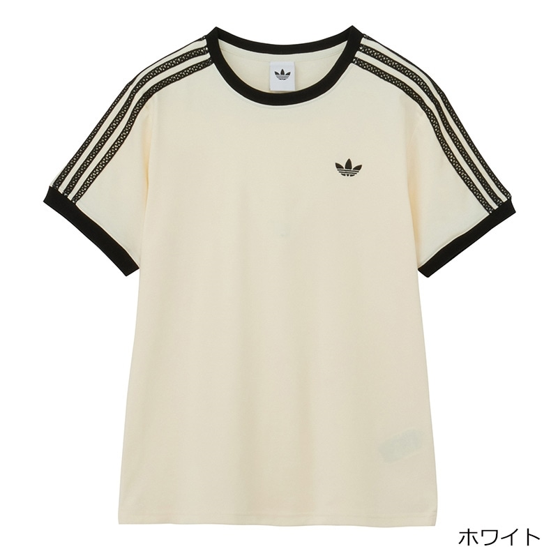 adidas アディダス スリーストライプス Tシャツ(ホワイト): 通常