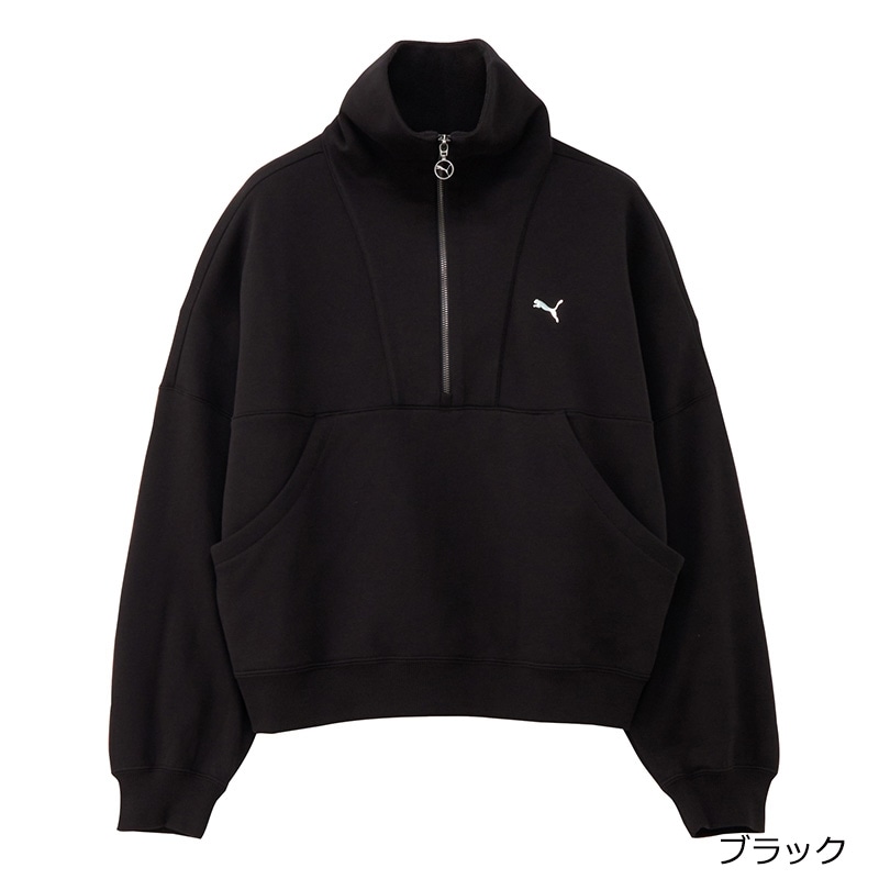 PUMA プーマ ニットハーフジップ ウィメンズ(ブラック): 通常| プラザ