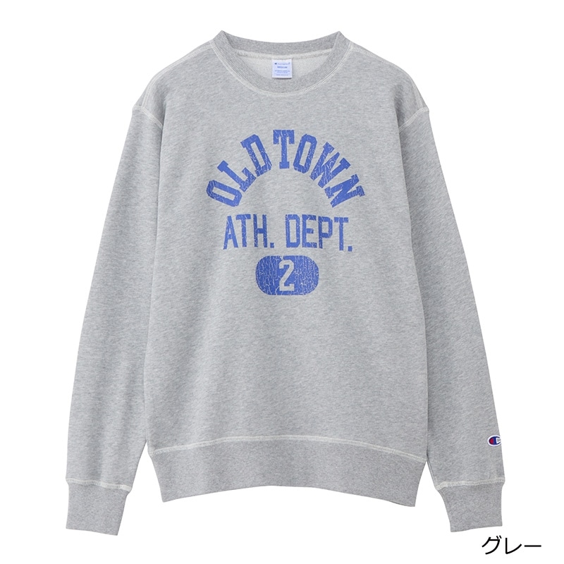 Champion チャンピオン プリントスウェット(グレー): 通常| プラザ