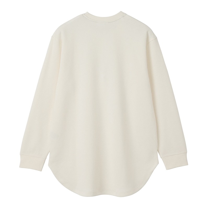 LACOSTE ラコステ ラウンドヘム ワッフルロングスリーブTシャツ 