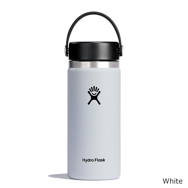 Hydro Flask ハイドロフラスク ワイドマウス 16oz(White): 通常