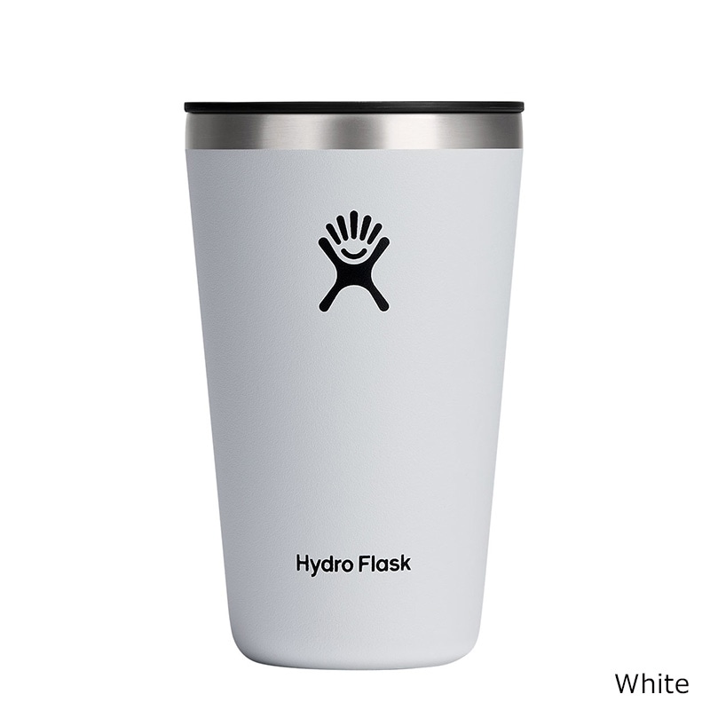 Hydro　Flask 16oz　タンブラー　白　付属品２個付き HydroFlask/ハイドロフラスク】ALL Around Tumbler /タンブラー
