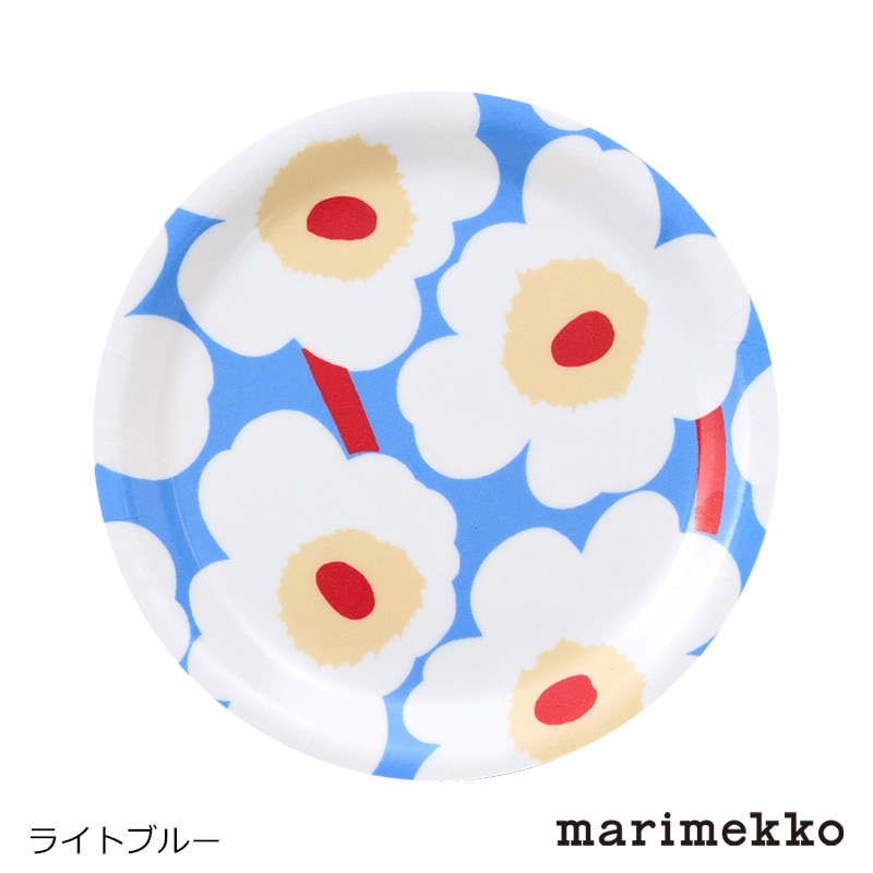 marimekko マリメッコ Unikko コースター(ライトブルー): 通常| プラザ 
