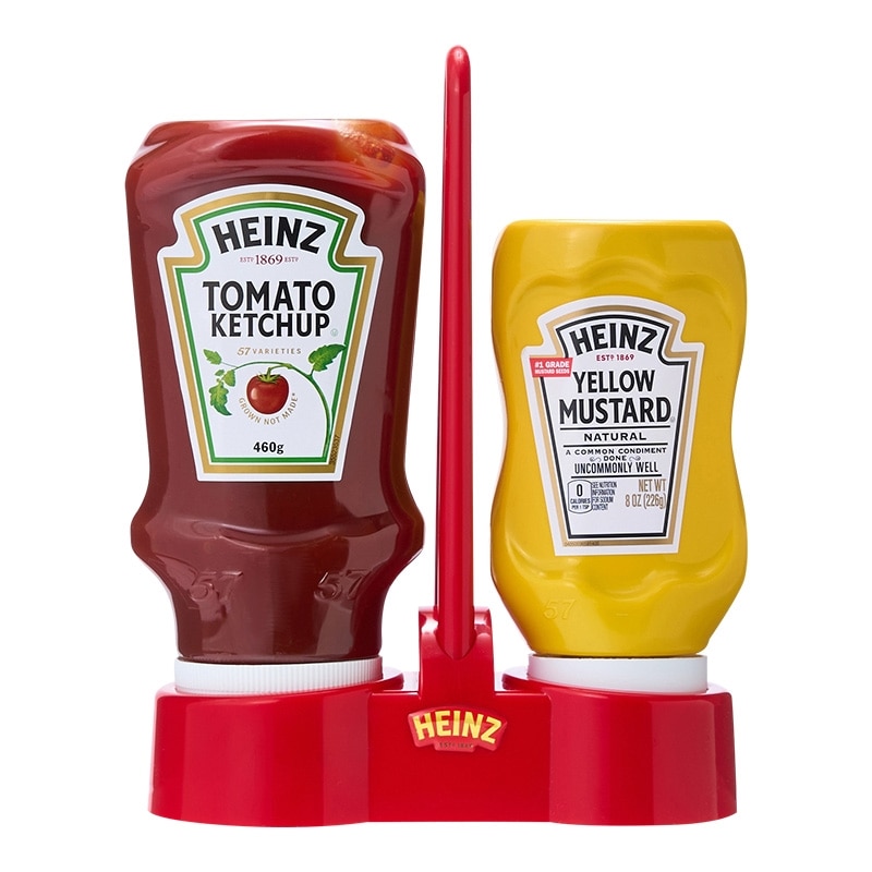 【HEINZ】ハインツ ケチャップ マスタード ディスペンサー HEINZ ハインツ 逆さケチャップ＆マスタードセット(チャップ