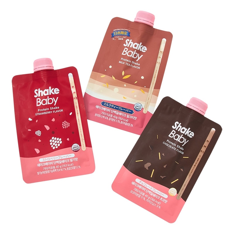 【ちゃる】SHAKE BABY チョコレート、ストロベリーセット SHAKE BABY シェイクベビー 7DAYS アソートセット(プロテインシェイク
