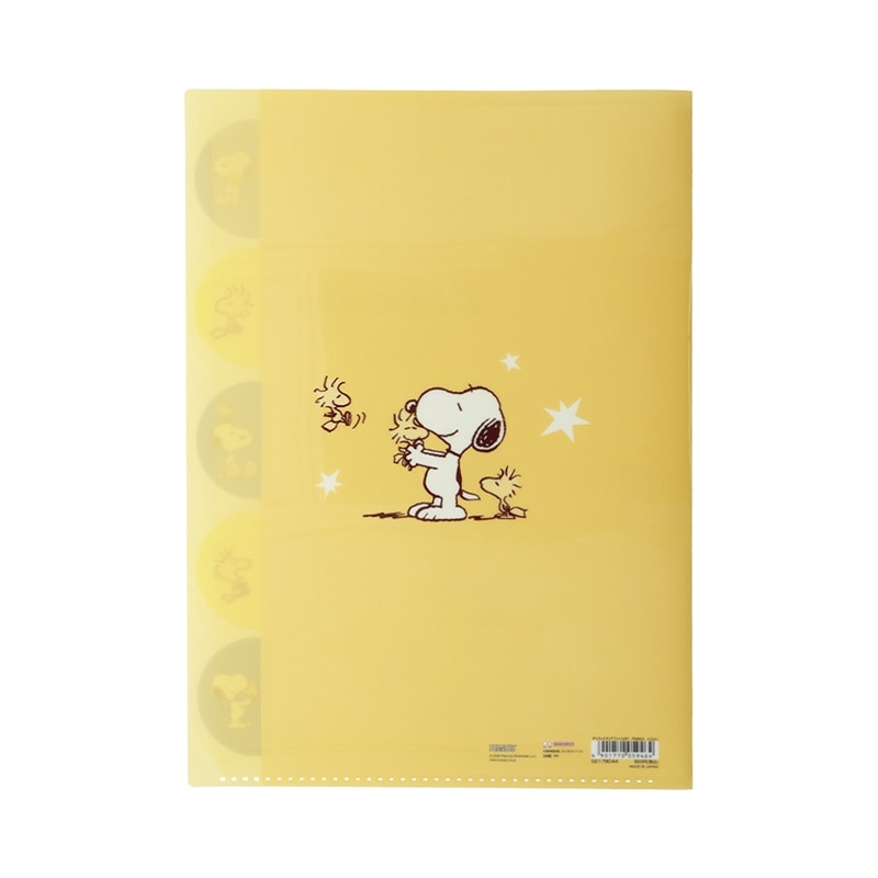 スヌーピー PEANUTS ダイカットクリアファイル5P WOODSTOCK & SNOOPY