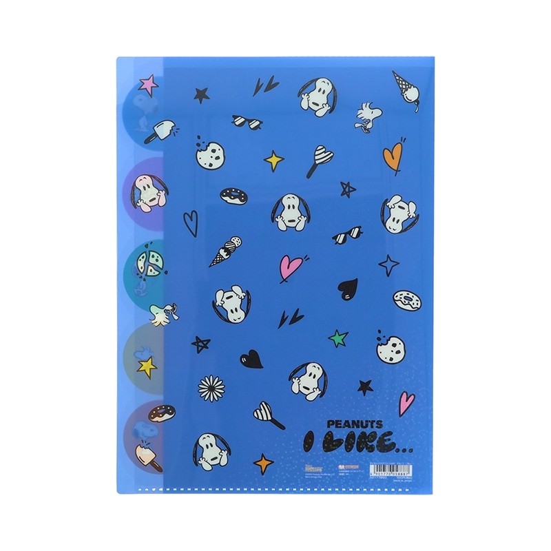 スヌーピー PEANUTS ダイカットクリアファイル5P PEANUTS I LIKE