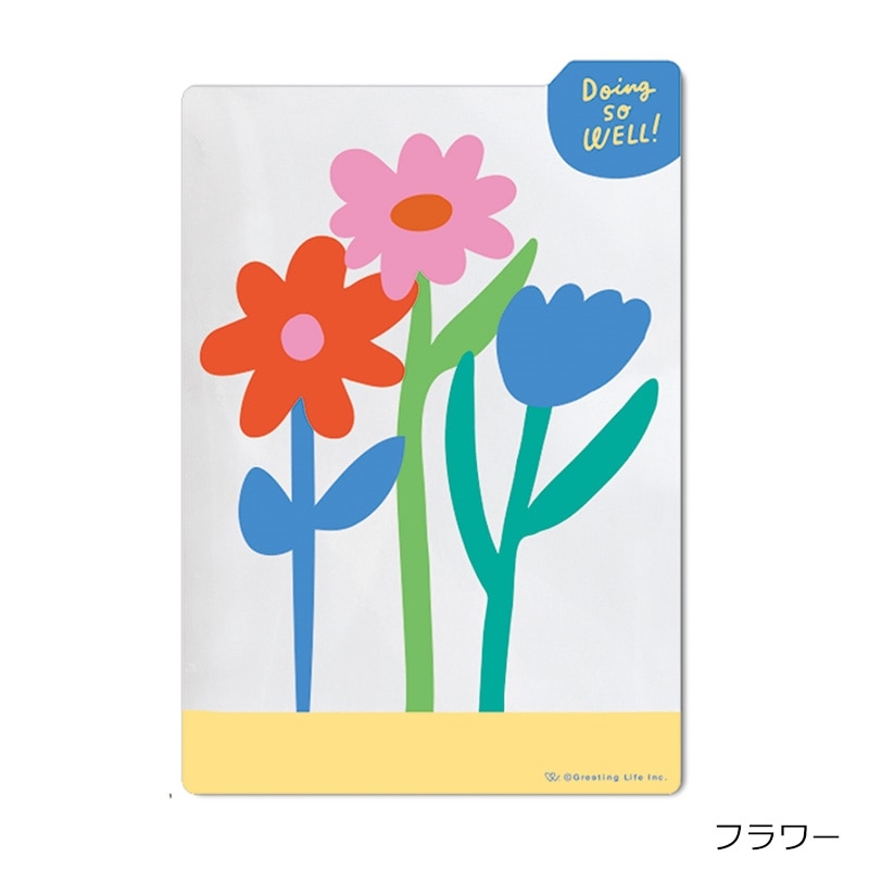 Chic シック クリア下敷き B6(フラワー): 通常| プラザオンラインストア