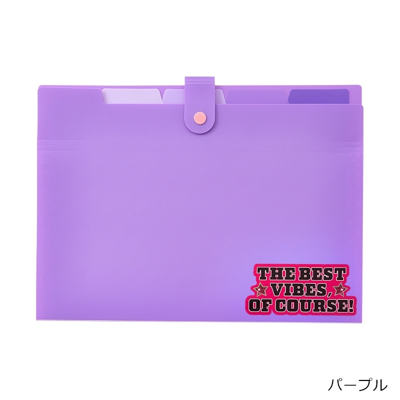 5ポケットファイル A4サイズ(パープル): 通常| プラザオンラインストア