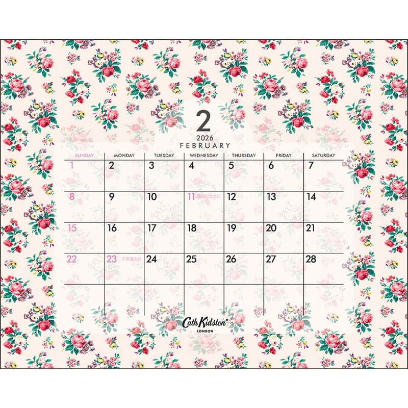 Cath Kidston キャスキッドソン 卓上カレンダー(卓上カレンダー): 通常