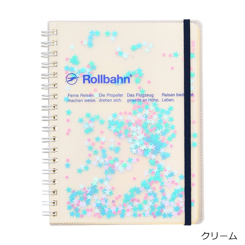 ロルバーン ポケット付メモ グリッター L(クリーム): 通常| プラザ