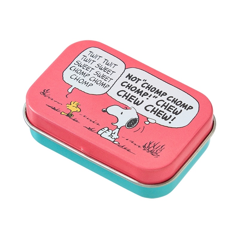 スヌーピー PEANUTS 缶入りステッカー スヌーピーピンク(缶入り