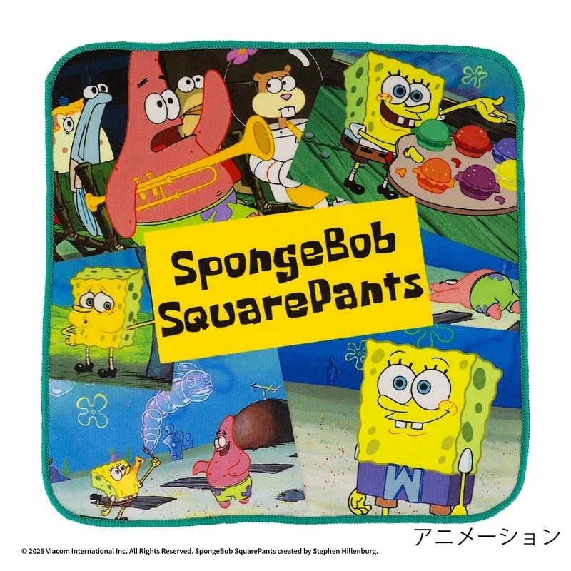 SpongeBob SquarePants スポンジ・ボブ ハンドタオル(アニメーション