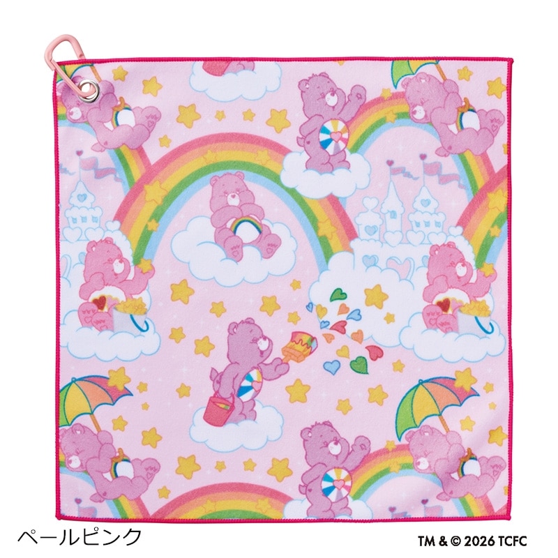 Care Bears ケアベア 全面プリント柄くっつきタオル パターン(オフ