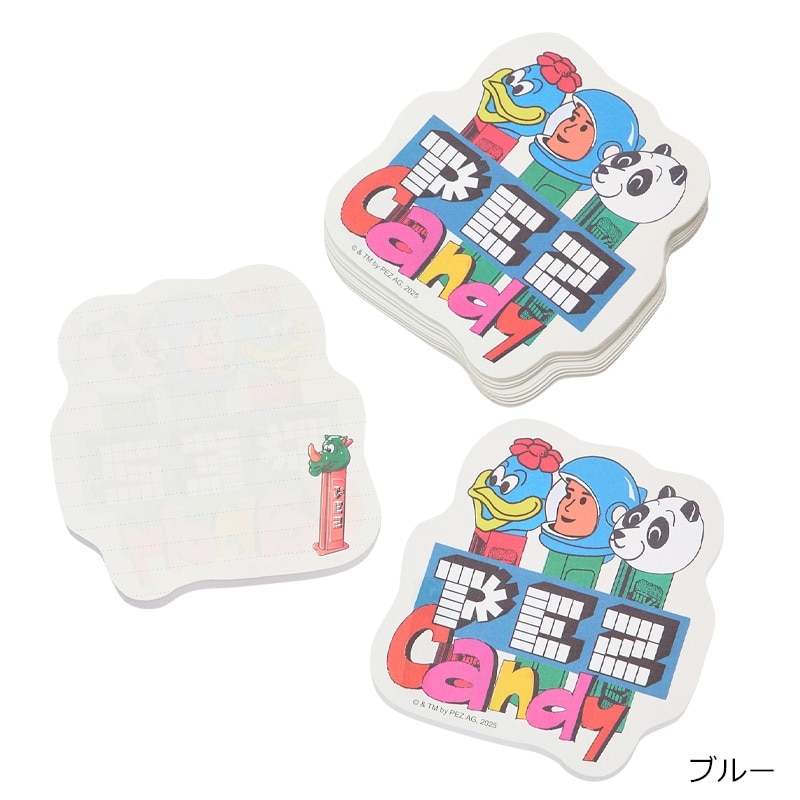 ダイカットメモ　② PEZ ペッツ ダイカットメモ(ブルー): 通常| プラザオンラインストア