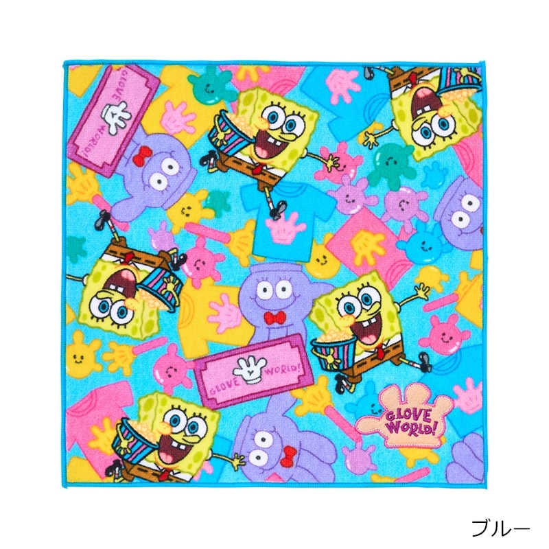 SpongeBob SquarePants スポンジ・ボブ 刺繍ミニタオル GLOVE WORLD