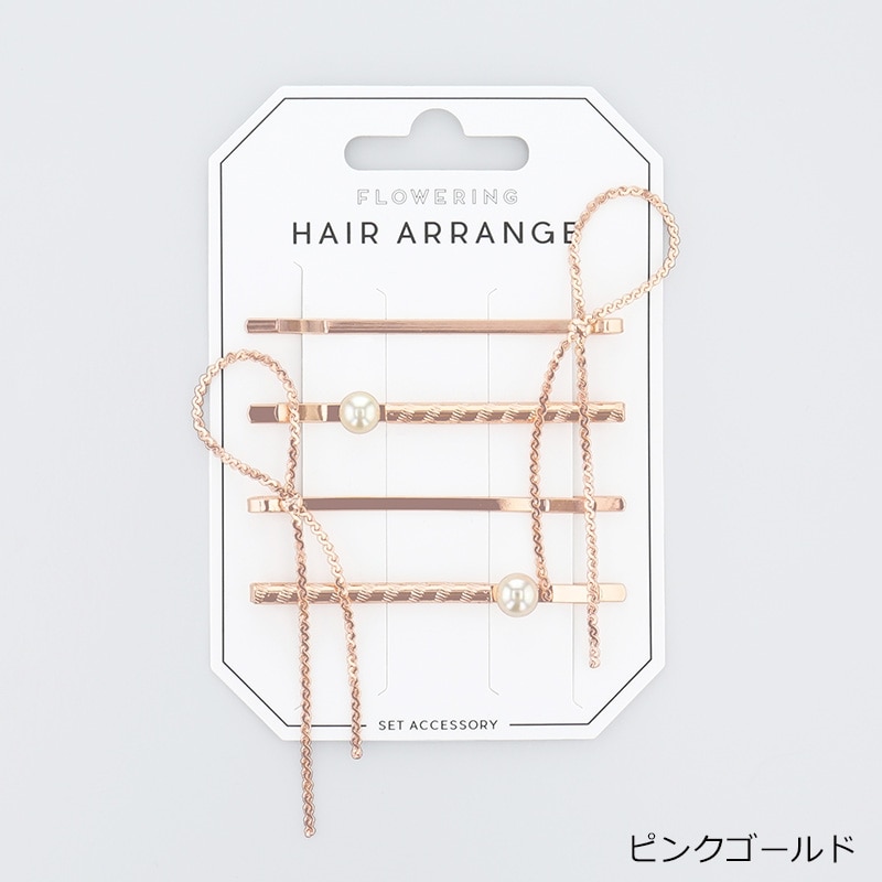 Flowering フラワーリング ヘアピン HHP0411(ゴールド): 通常 Flowering フラワーリング ヘアピン HHP0411(ゴールド): 通常