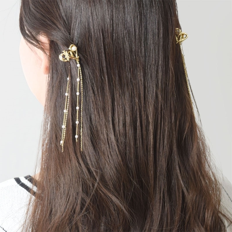 Flowering フラワーリング ヘアクリップ HHC0557(ゴールド