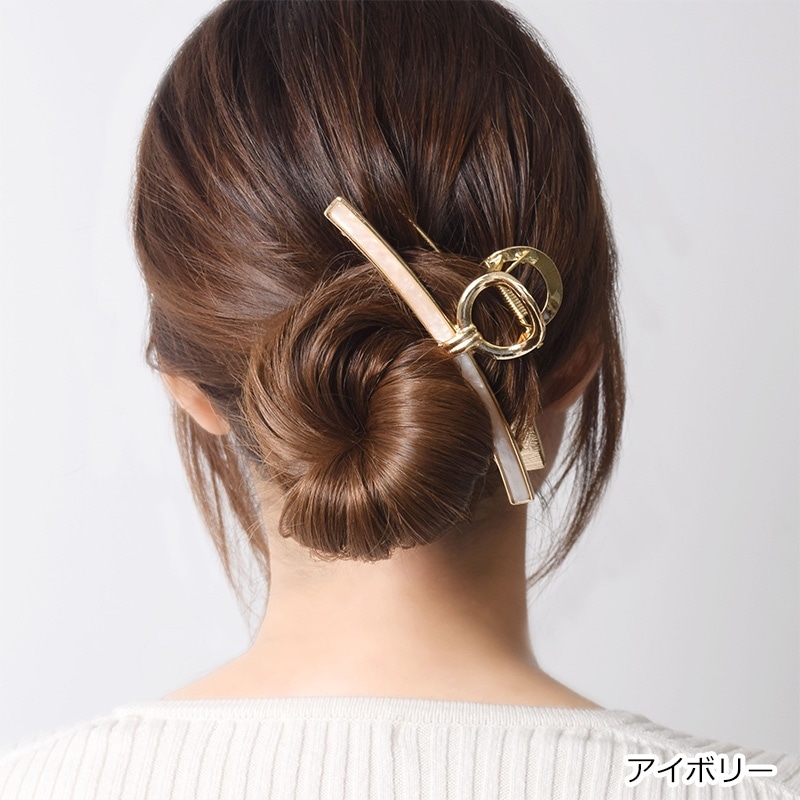 Flowering フラワーリング ヘアクリップ HHC0567(グレー): 通常