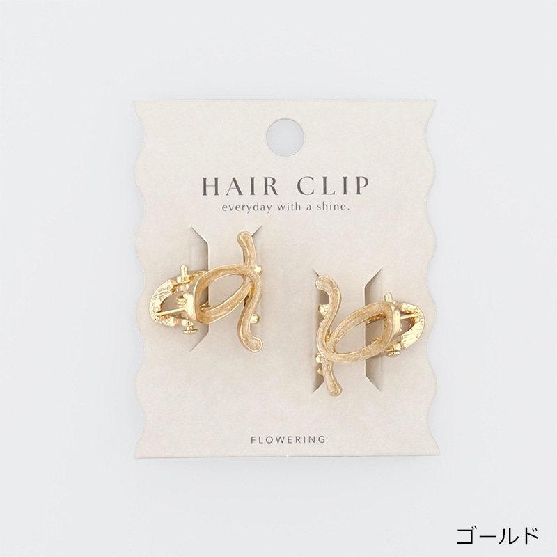 Flowering フラワーリング ヘアクリップ HHC0569(ゴールド): 通常