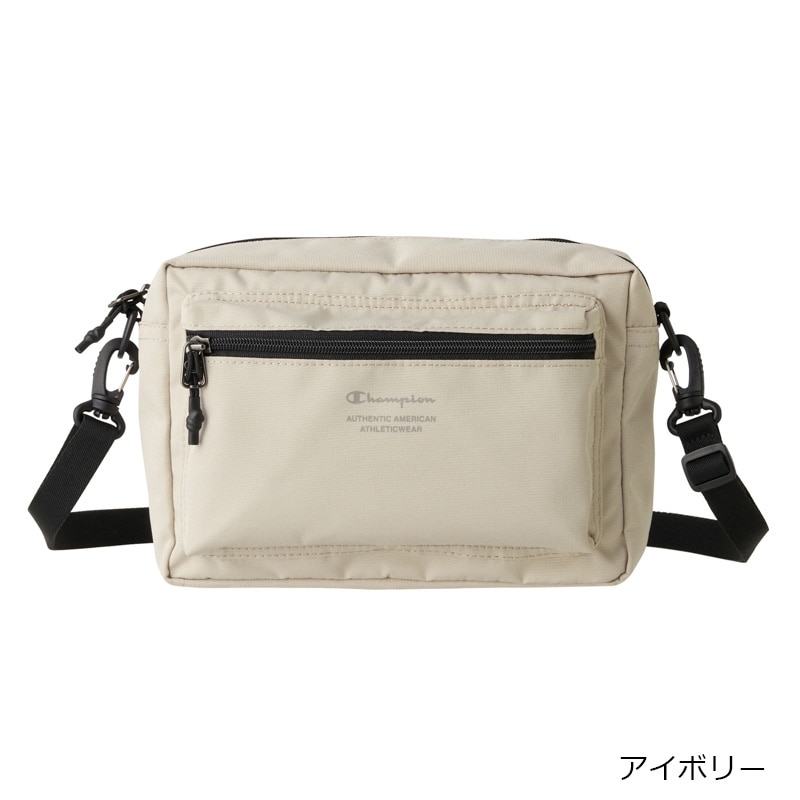 Champion チャンピオン ロゴポリ ショルダーバッグヨコ(ブラック