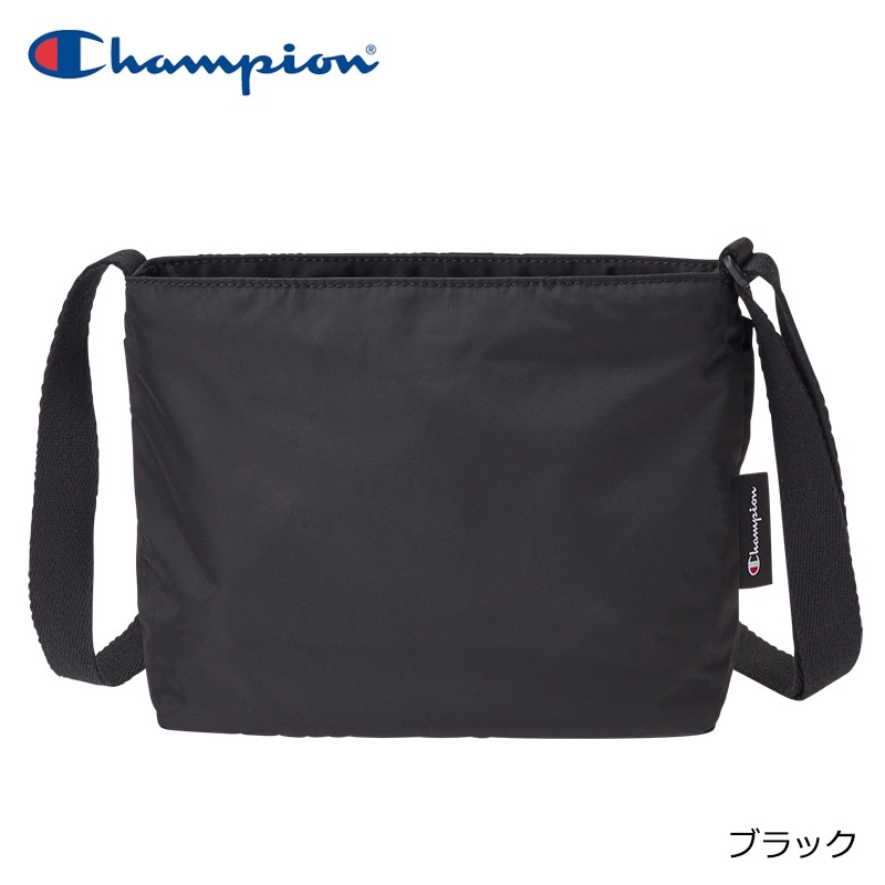 フラップ ショルダーバッグ  CCH Champion チャンピオン フラップショルダーバッグ(ブラック): 通常