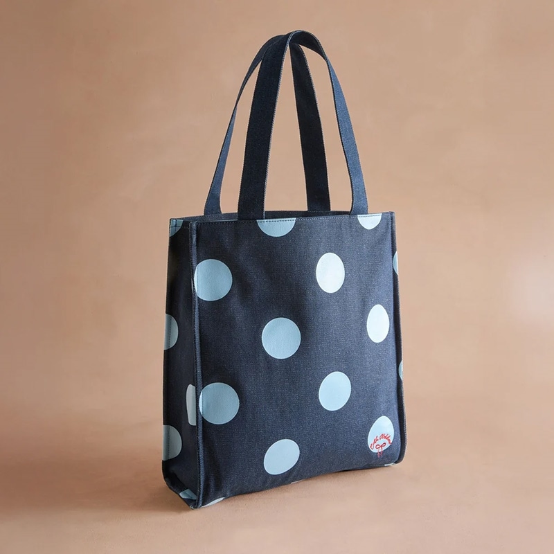 Cath Kidston キャスキッドソン ラージブックバック Denim Spot(Denim