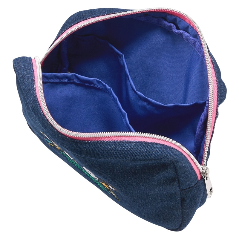 スヌーピー PEANUTS スクエア マルチポーチ ネイビー(ネイビー): 通常